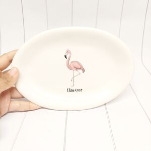 Rae Dunn Flamingo "Flamenco" Oval Plate